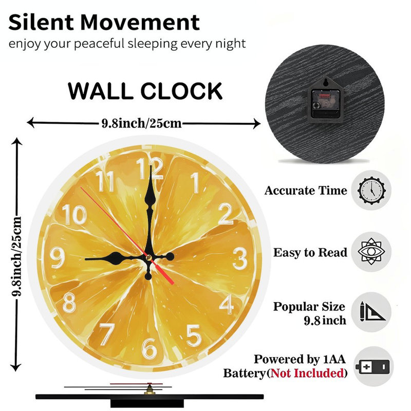 Horloge orange