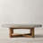 Vintage coffee table with smooth rounded edges-106325222