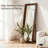Brown Standing Mirror Full Length 70X30 Inch  Wood Frame Full-Length Mirror With Stand,  For Living Room, Bedroom, Cloakroom , Entryway-452983771-452983768