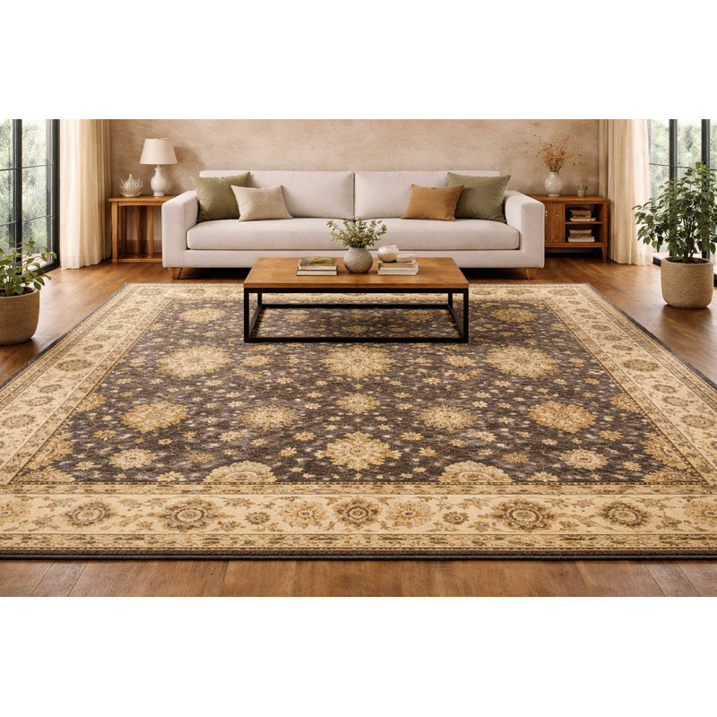 Tapis rectangulaire en laine 8 pi 10 po x 11 pi 4 po