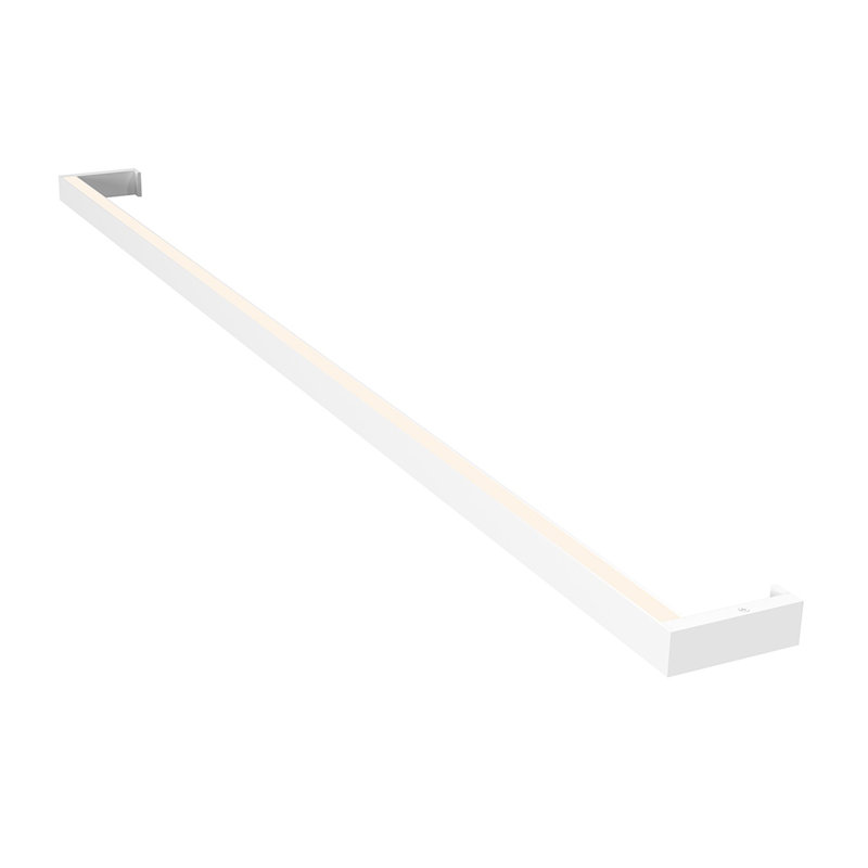 Barre murale DEL un côté Thin-Line - 4 pi, Blanc satiné, 2 700 K, 1