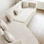 127,5 po sans assemblage, siège profond - forme géométrique de style moderne en mousse haute respirante beige 127,5 po avec siège, tissu de soutien à haute densité peu encombrant-1870987033