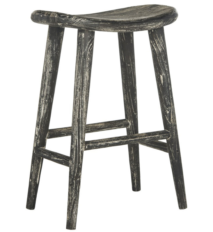 Tabouret de bar et de comptoir Abdulkadir, Tabouret de comptoir (siège d'une hauteur de 24,2