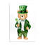 Plaque murale d'ours et de cocktail de la Saint-Patrick, design par Amy Hall-956008016
