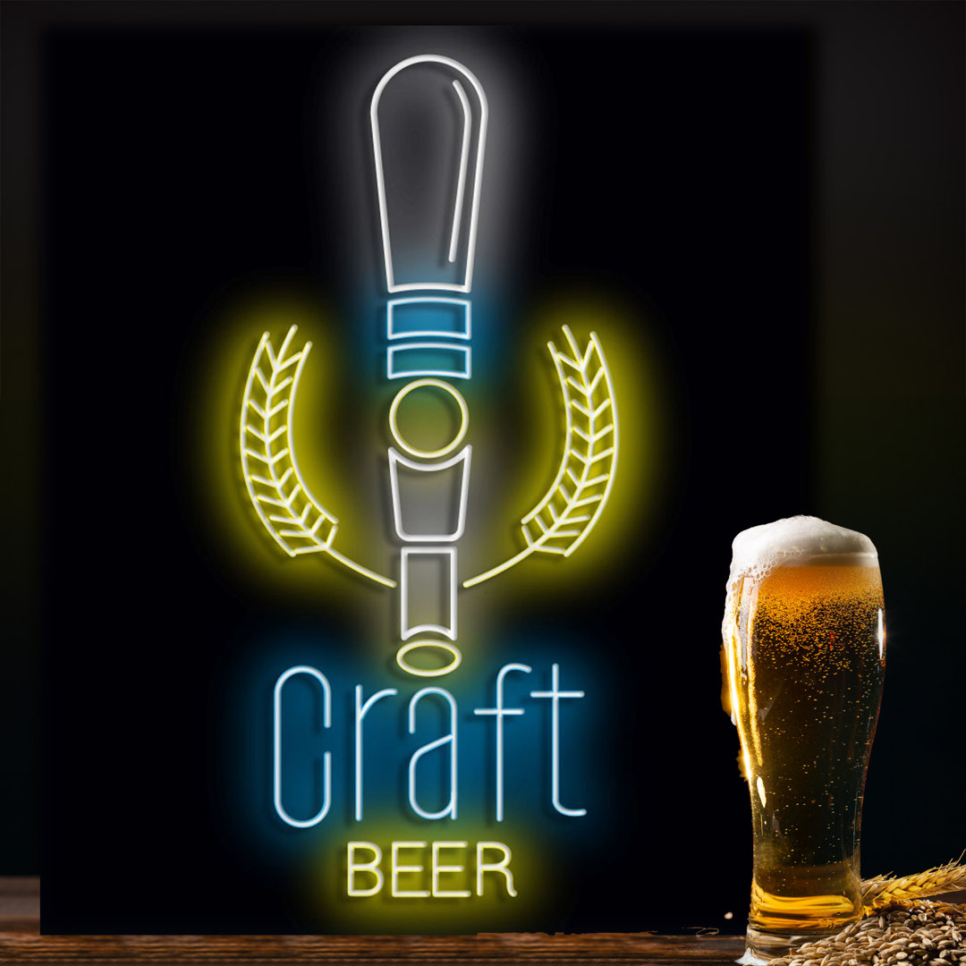 Neon Sign Beer Pump Wall Décor