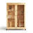 Double-door Solid Varnished Pine Cat House with Night Light