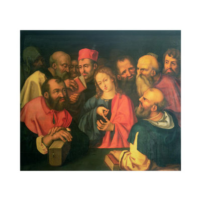 «Christ Christ douze parmi les scribes» par Albrecht Dürer - Impression giclée