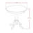 3 Piece Kitchen Table Set for Small Spaces Contains a Round Dining Room Table with Pedestal and 2 Dining Chairs, Linen White-217143561-217143560-217143668
