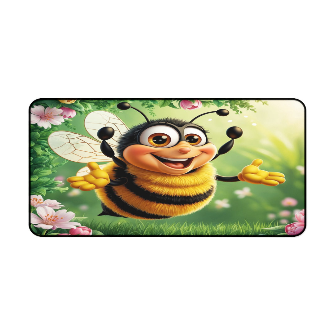Cartoon Bumblebee Desk Mat