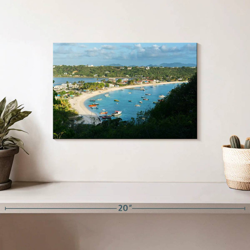 Busy Anguilla Bay, H 8 po x l 12 po