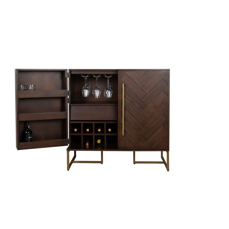 Solid Wood Bar Cabinet