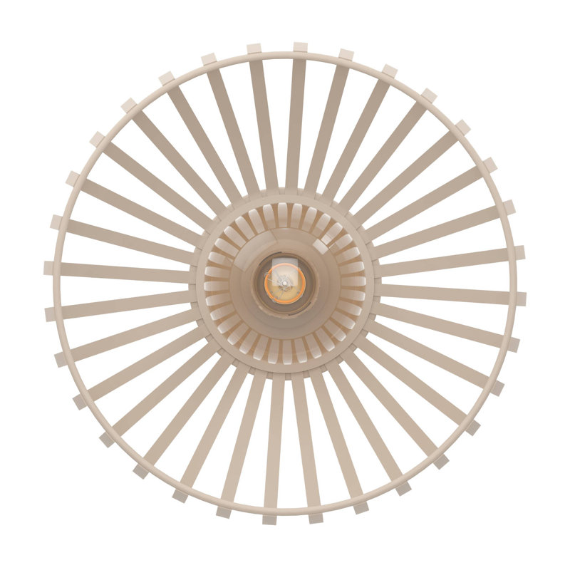 Alyworth Flush Mount, 18" H x 28" W x 28" D, Beige