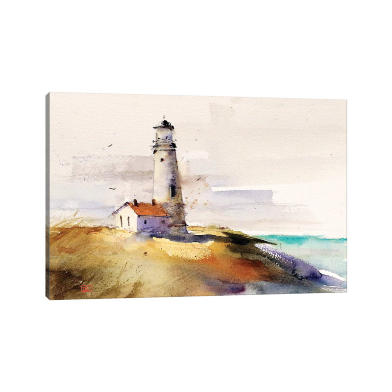 Summer Lighthouse by Dean Crouser - Painting on Canvas, Wrapped Canvas, 66.04 cm H x 45.72 cm W x 3.175 cm D
