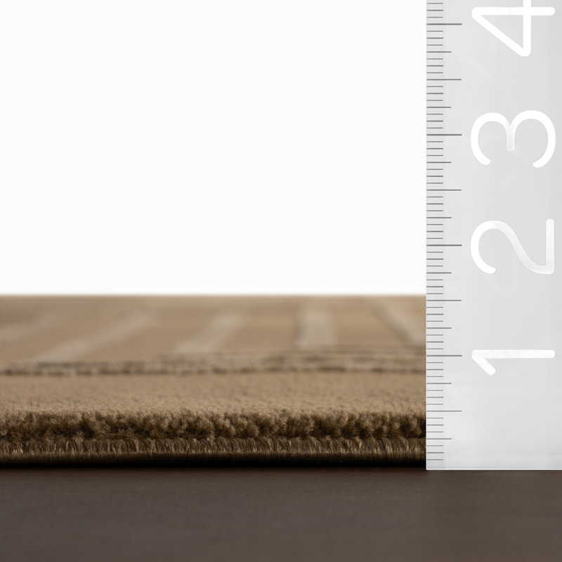 Nuloom Lunavelle Geometric Washable Area Rug, Rectangle 3'6" x 5', Beige