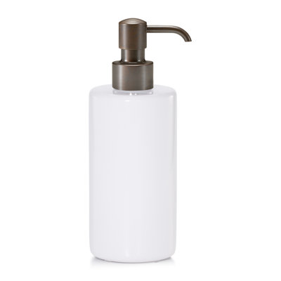 Domus White Gloss Soap / Lotion Dispenser