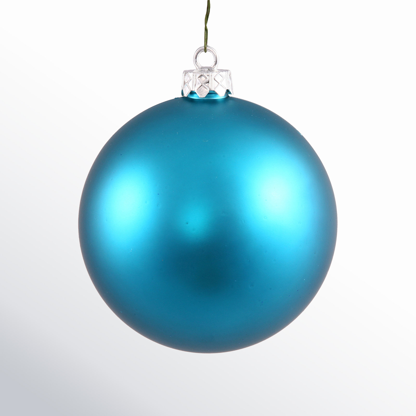 The Holiday Aisle® 3" Shatterproof Bauble, 2.75" H x 2.75" W x 2.75" D, Turquoise