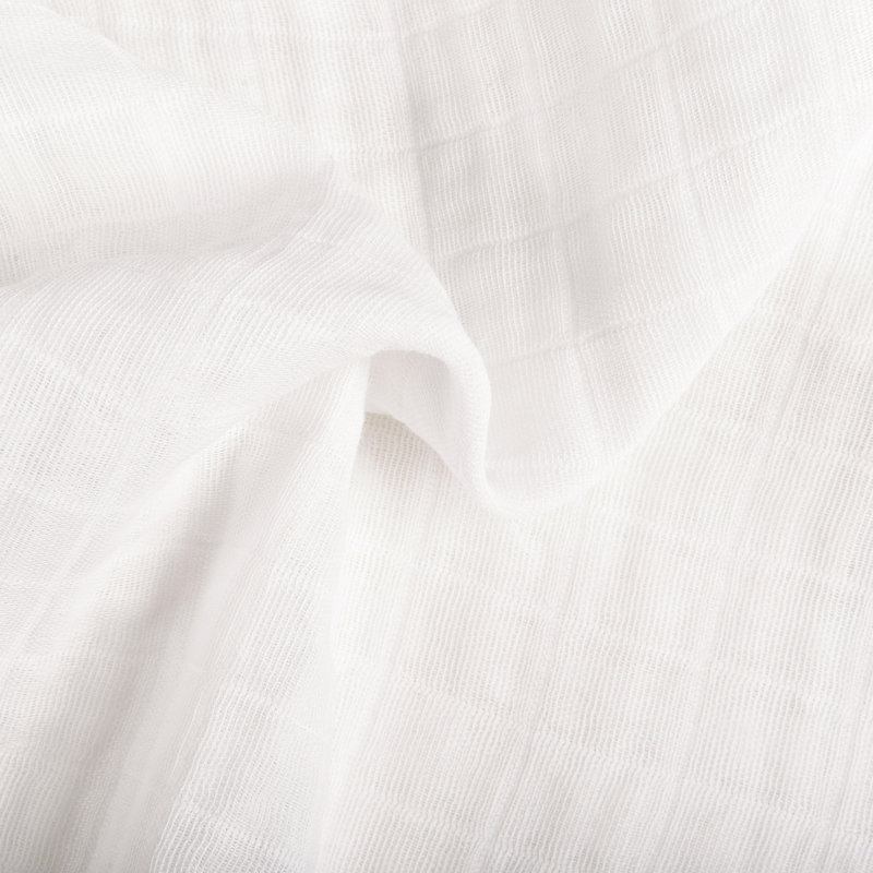 White Organic Cotton Muslin Baby Crib Sheet