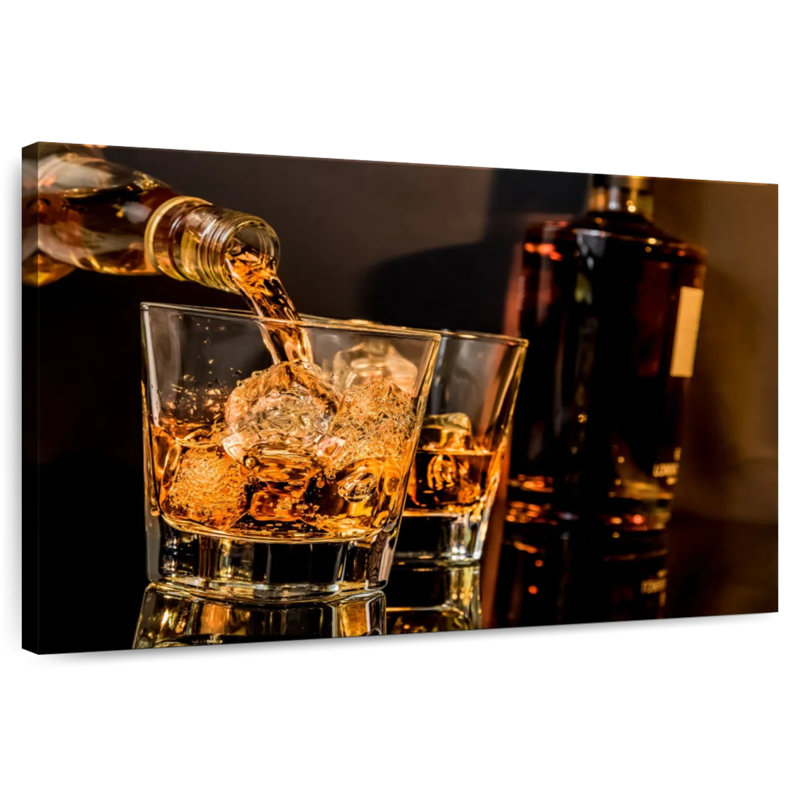 Yarlin versant des coups de whisky, H 16 po x l 24 po