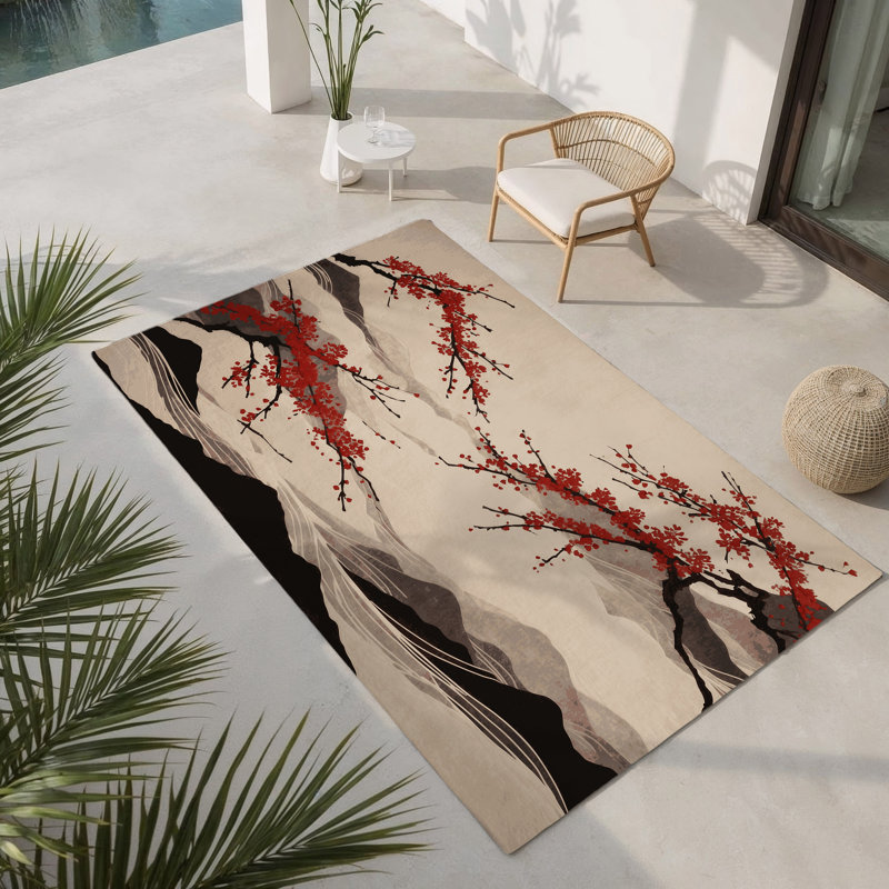 Tapis intérieur et extérieur Crimson Plus Drift, Rectangle 1 pi 6 po x 2 pi 6 po