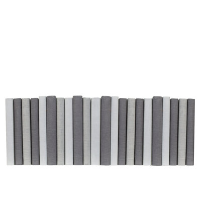 Livres décoratifs - Livres en lin granit - Livres gris au pied