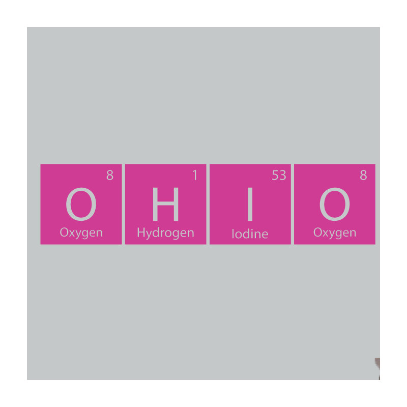 Décalcomanie murale ohio de table, Rose vif