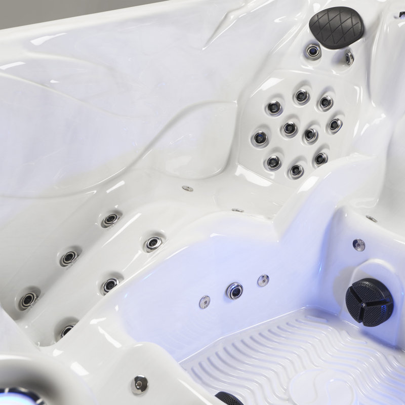 Grand Banks 6-Person 81-Jet Gray Acrylic Hot Tub Spa