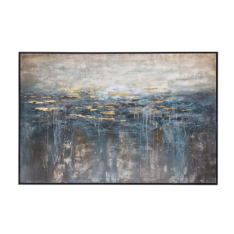 Berna Green Lake - Single Picture Frame Painting on Canvas
