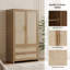 Armoire 70 po H 70,86 po en rotin d'inspiration bohémienne-2011644204