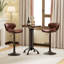 Annilee Swivel Upholstered Adjustable Height Bar Stool