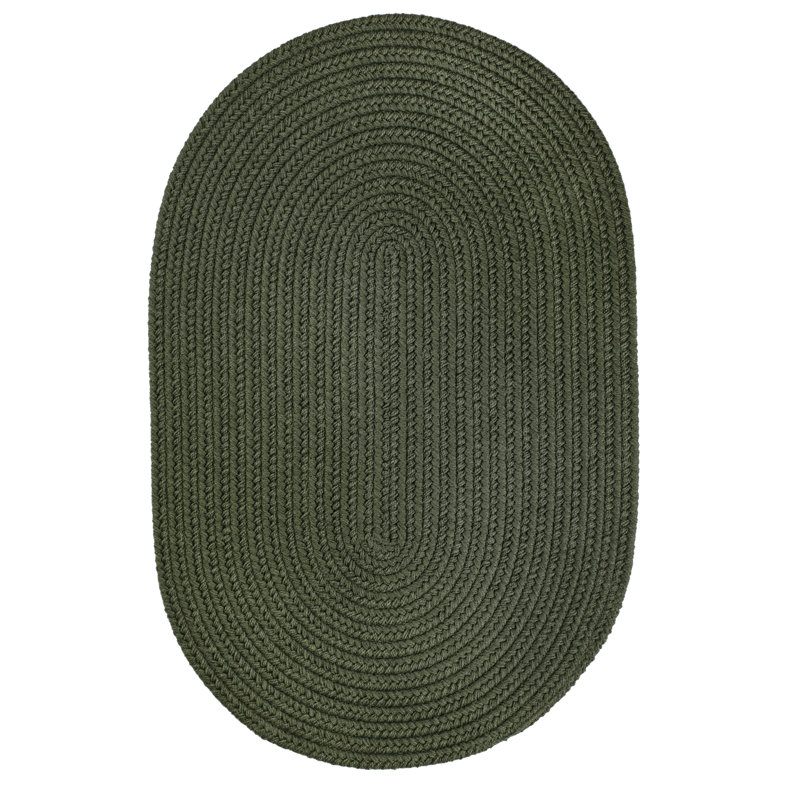 Tapis sauge tressé à la main Smyth, Ovale 2 pi x 3 pi