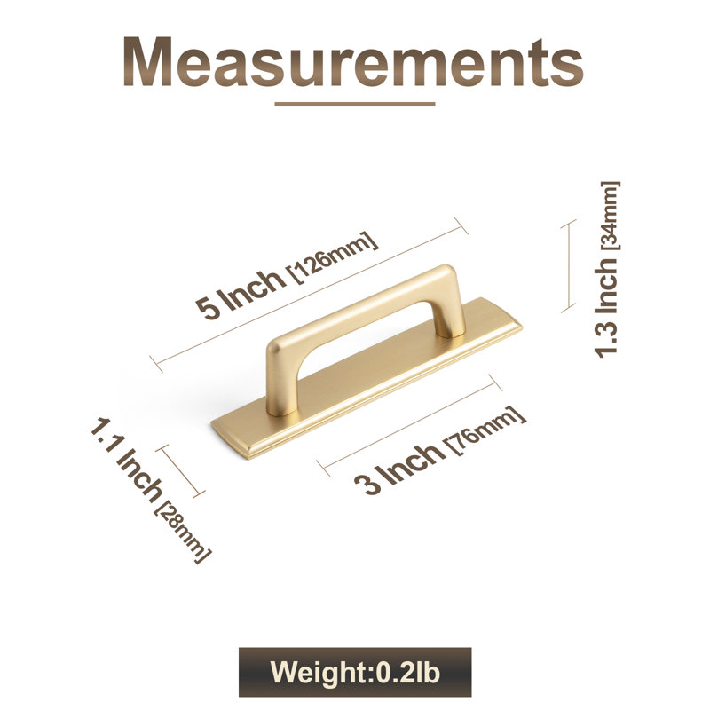 Classical Cabinet Bar Pull With Backplate Multipack, 3", Champagne Bronze