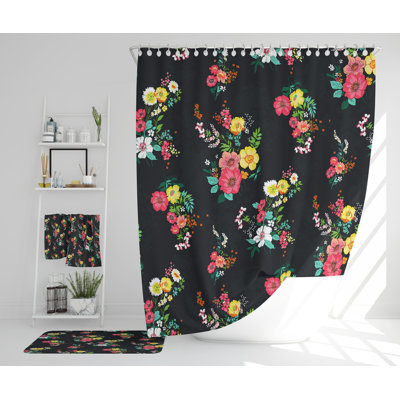 Nashara Polyester Shower Curtain Set