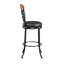 Chaise de salle à manger pivotante en similicuir 1 pièce
