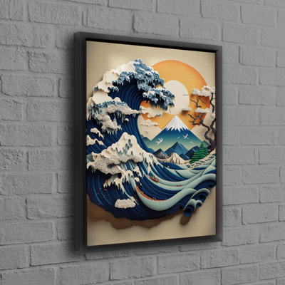 Stylish Wave Wall Decor Modern Printed The Great Wave Poster Of Kanagawa Art Ideal For Office Decor And Perfect As Bridesmaid Gifts