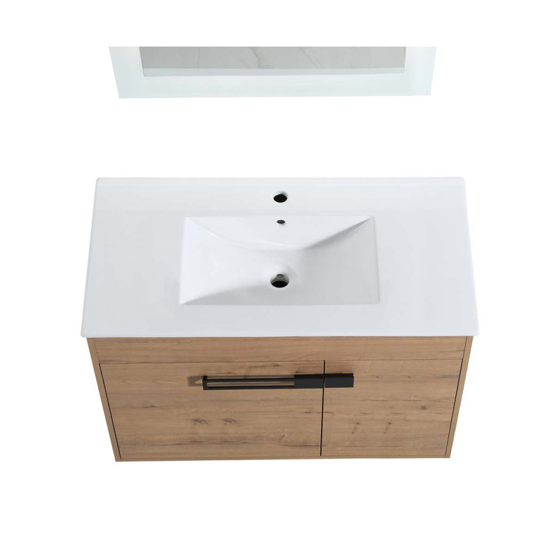 36'' Single Bathroom Vanity with Sink, Imitative Oak