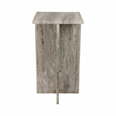 Kramer Rommi Small Marble Table, White