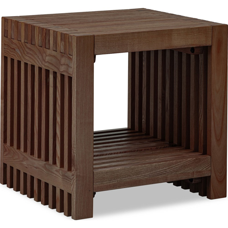 Table d'appoint Adina, Bois brun foncé