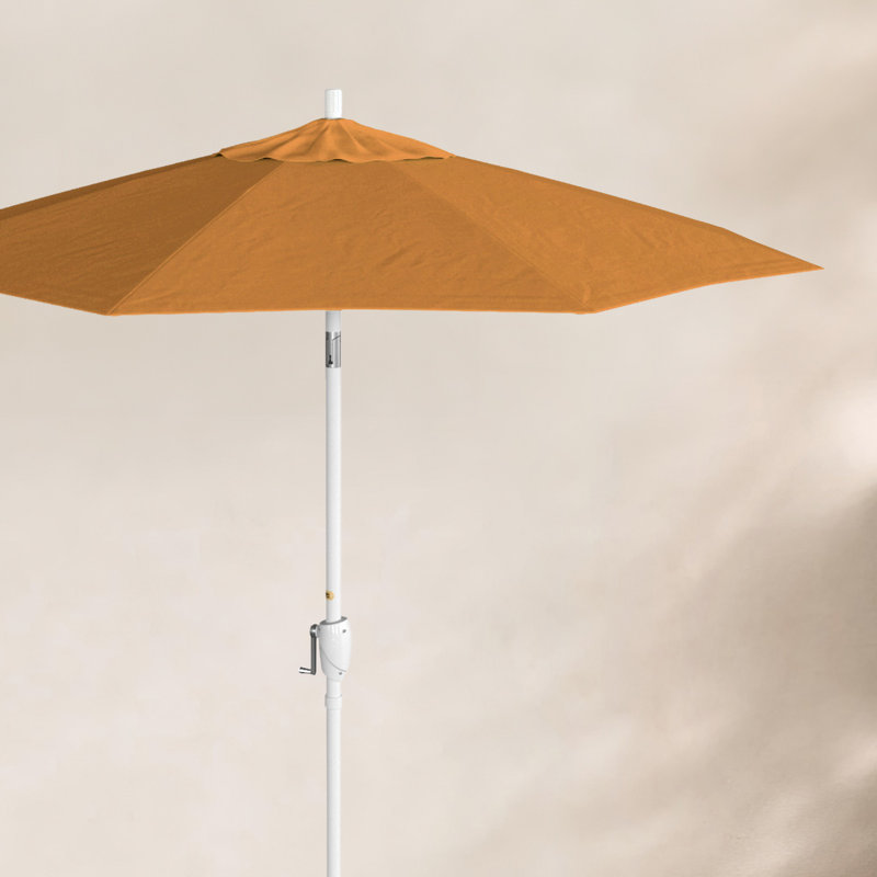 Parasol de marché 7,5', Sunbrella®, Blanc, Toile Sunbrella® toscan