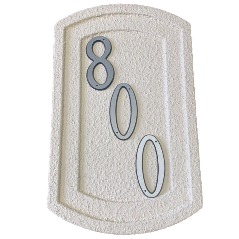 Recessed Address Plaque Large