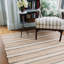 Jute / Sisal Striped Area Rug in Brown-749264571