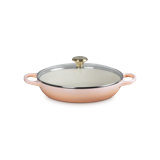 Le Creuset Enameled Cast Iron Signature Round Braiser With Glass Lid, 2.25 Qt., Olive