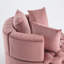 Fauteuil d'appoint en velours rose pour le salon, style américain en velours, zone en mousse-553058406