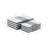 Set of 2 Decorative Storage Boxes Contemporary Black and White Striped Wooden Boxes