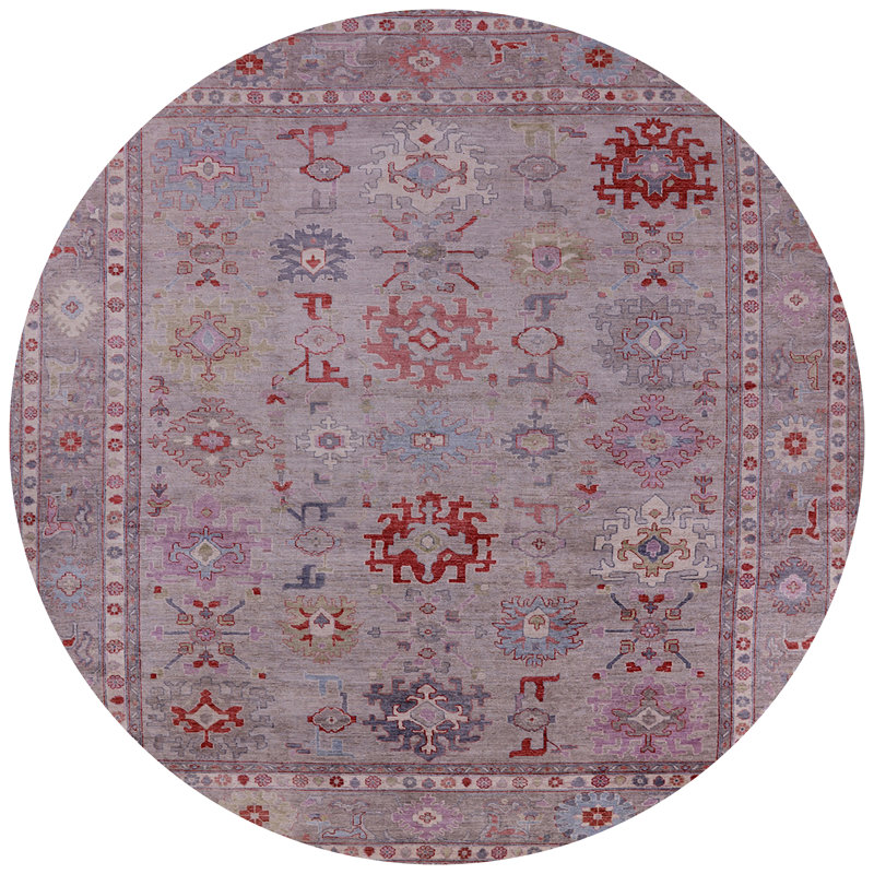 Tapis oriental mauve Ruhlman, Rond 7 pi
