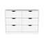 Commode 4 tiroirs, finition blanche-714506373