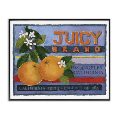Art juteux de la marque Oranges par Nancy Overton