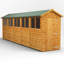 Powersheds 20 x 4ft Timber Tongue & Groove Garden Shed