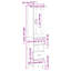 Jemnice 180cm H x 34.5cm W Standard Bookcase