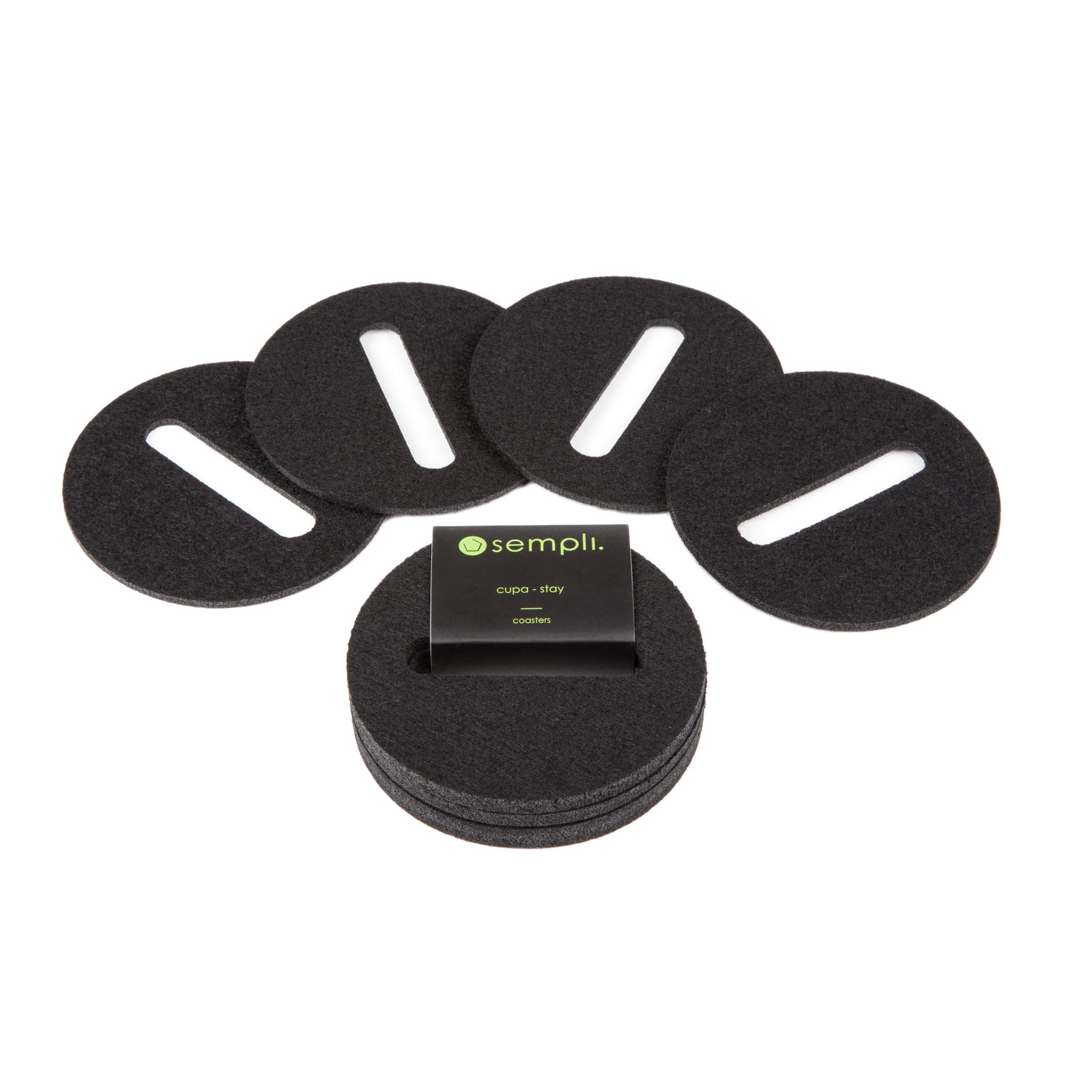 Cupa-Stay Coaster, Black