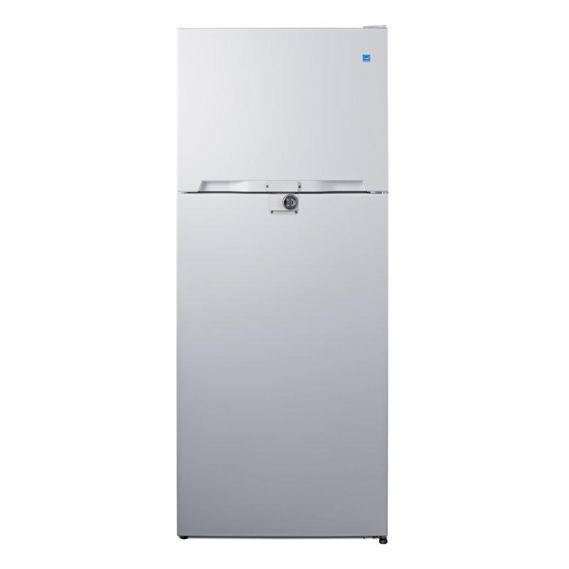 Summit Appliance 28" Wide Top-Mount Refrigerator-Freezer, White, Right Handed